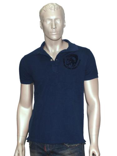 Collared Casual T-Shirt Blue