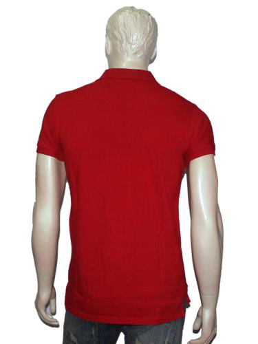 Collared Casual T-Shirt Red