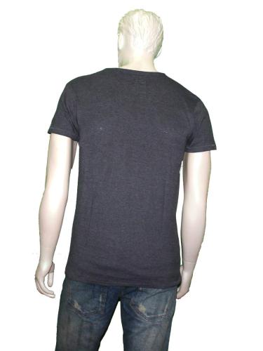 Factorie V-Neck Casual T-Shirt Grey