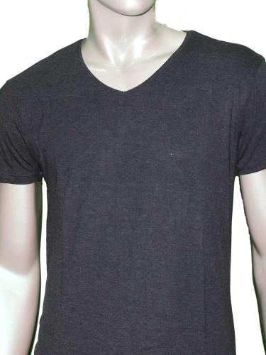 Factorie V-Neck Casual T-Shirt Grey