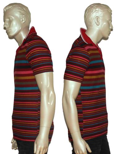 Multicolor Stripped Casual T-Shirt