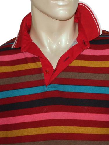 Multicolor Stripped Casual T-Shirt