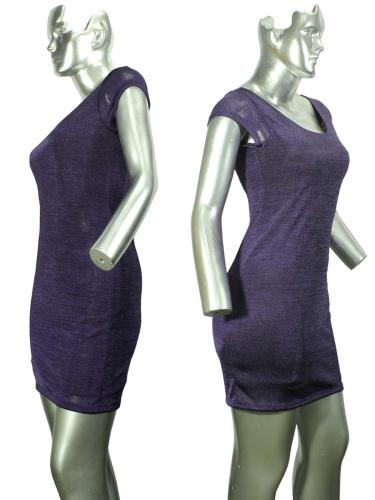 Party Wear Bodycon Dress - Puple