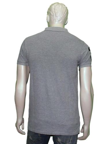 La Martina Grey Collared T-Shirt