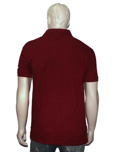 A&F Maroon Collared T-Shirt