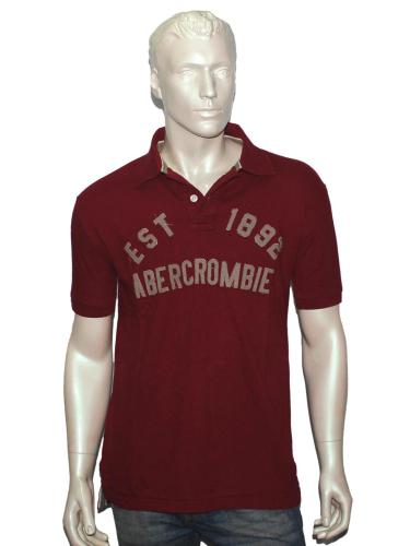 A&F Maroon Collared T-Shirt