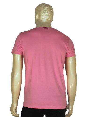 Pink Printed Casual T-Shirt