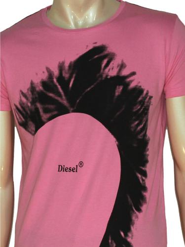 Pink Printed Casual T-Shirt